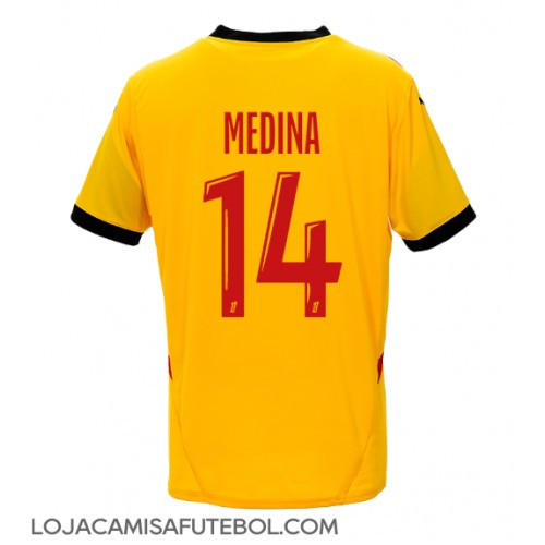 Camisa de Futebol RC Lens Facundo Medina #14 Equipamento Principal 2024-25 Manga Curta